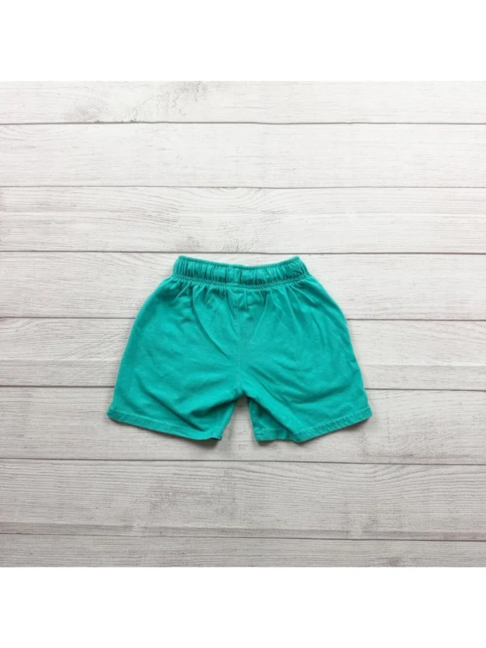 Cat & Jack Boys Teal Elastic Waist Cotton Shorts Lightweight Casual XS 4-5